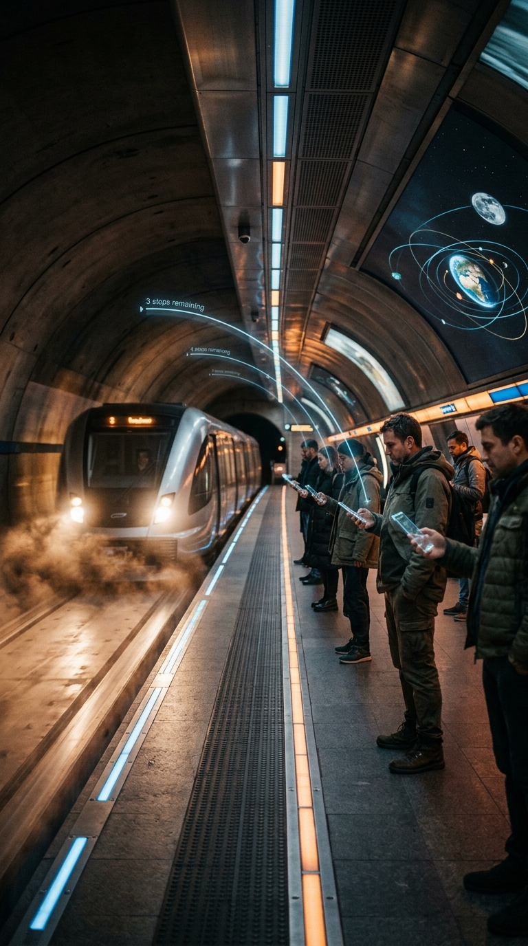 Cinematic science visualization, realistic but dramatic, large-scale consequence