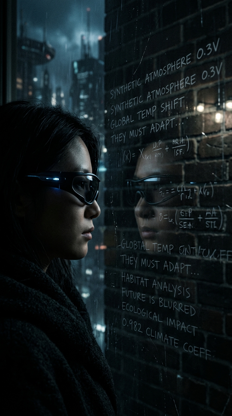 Close vertical shot of an anonymous person’s face reflected in a dark window, we