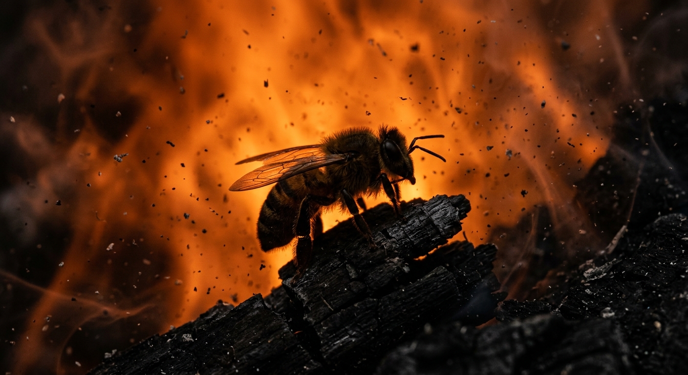 "Miracle Bees: How They Survived the Notre Dame Fire Without Lungs!" 🐝🔥